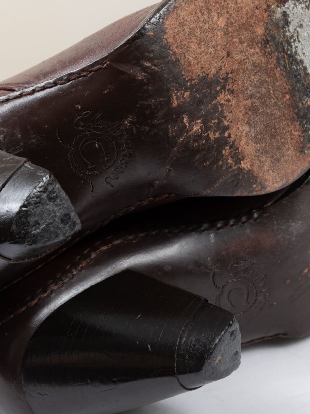 VTG 90s Y2K Charlie 1 Horse Brown Leather Snip Toe Cowboy Boots Women’s 8B - Picture 11 of 16